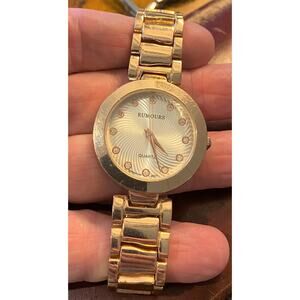 Women's Rumours Watch, Gold Tone with Link Band